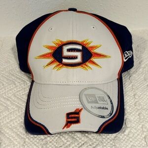 New Era Shock White and Navy Embroidered Cap Adjustable Hat